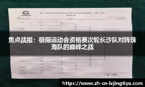 焦点战报：极限运动会资格赛次轮长沙队对阵珠海队的巅峰之战